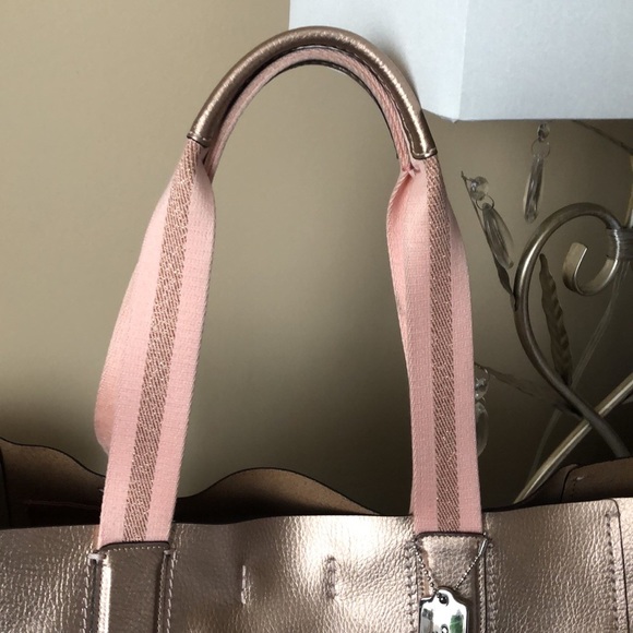 COACH Gold Saddle Large Derby Bag - Picture 5 of 12